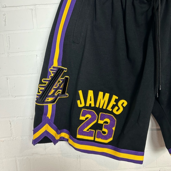 LeBron James LA Lakers Pro Standard Official Merch Athletic Shorts - Picture 2 of 5